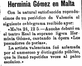 Debuta a Malta